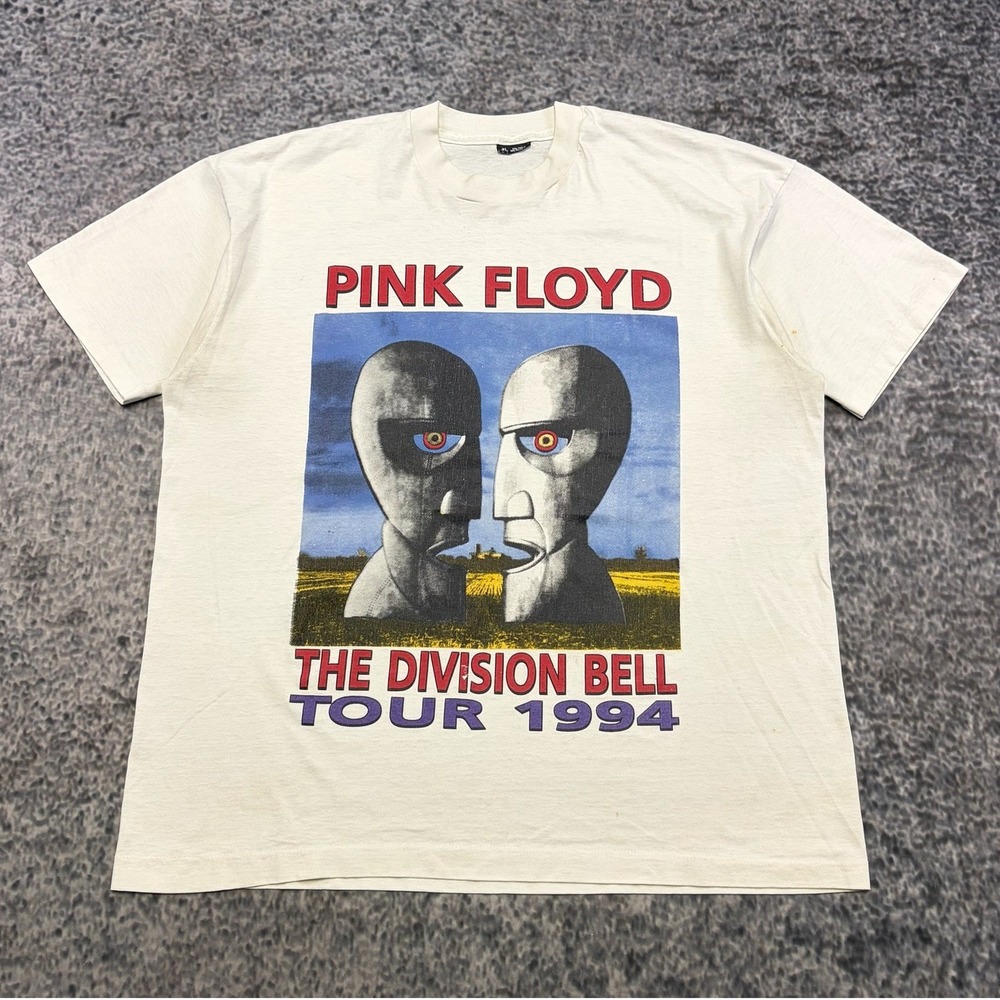 Vintage Pink Floyd The Division Bell 1994 Tour T Shirt Mens XL White 90s